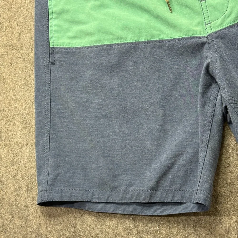 Faherty All Day Shorts Drawstring Men 36 Blue Stretch 7